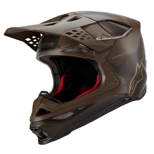 S-M10 Supertech Solid Helmet (Small, Black/Carbon Glossy)